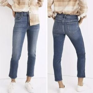 NEW Madewell Stovepipe Jeans in Dearham Wash,‎ 28, NC348
